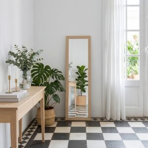 Espejo 40 x 130 cm Madera Natural