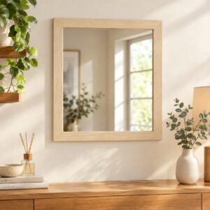 Espejo 50 x 60cm Madera Natural
