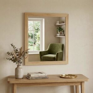 Espejo 58 x 68 cm Madera Natural