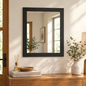 Espejo 50 x 60cm Madera Negro