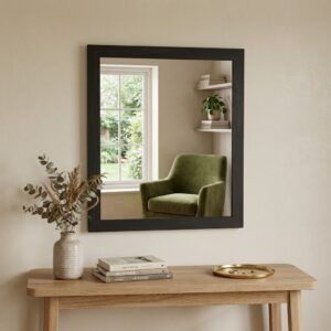 Espejo 58 x 68 cm Madera Negro